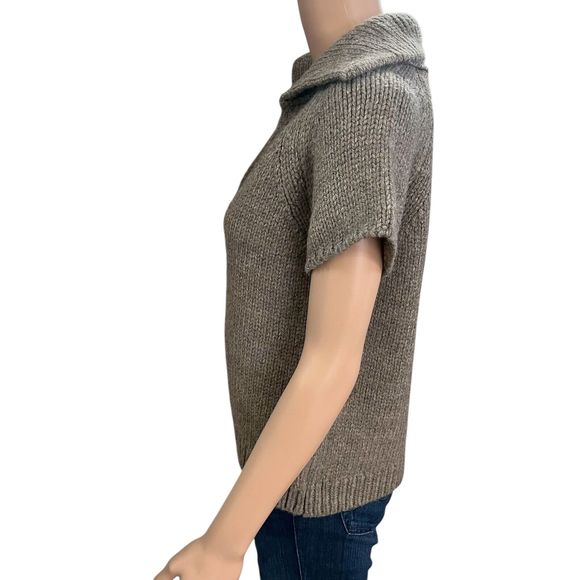 Zara Gray Short Sleeve Cardigan - Picture 3 of 7